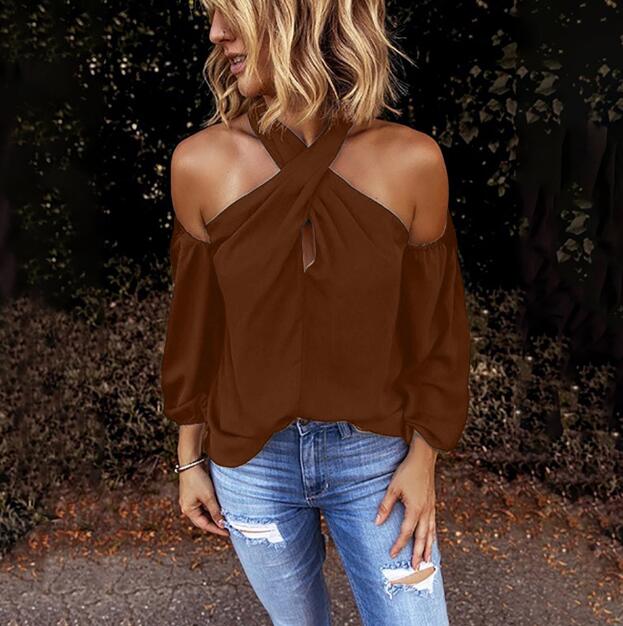 Sexy Halter Strapless Blouse