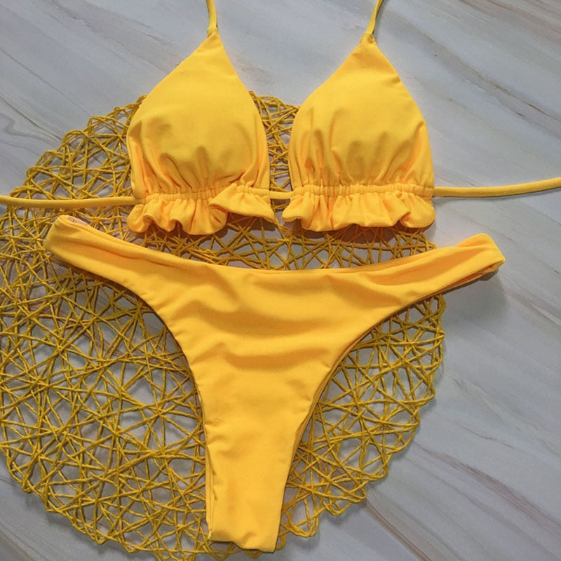 Strappy Low Waist Brazilian Bikini