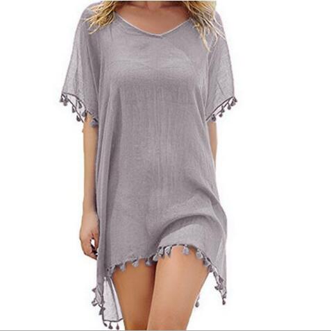 Chiffon Tassel Swimsuit Cover Up